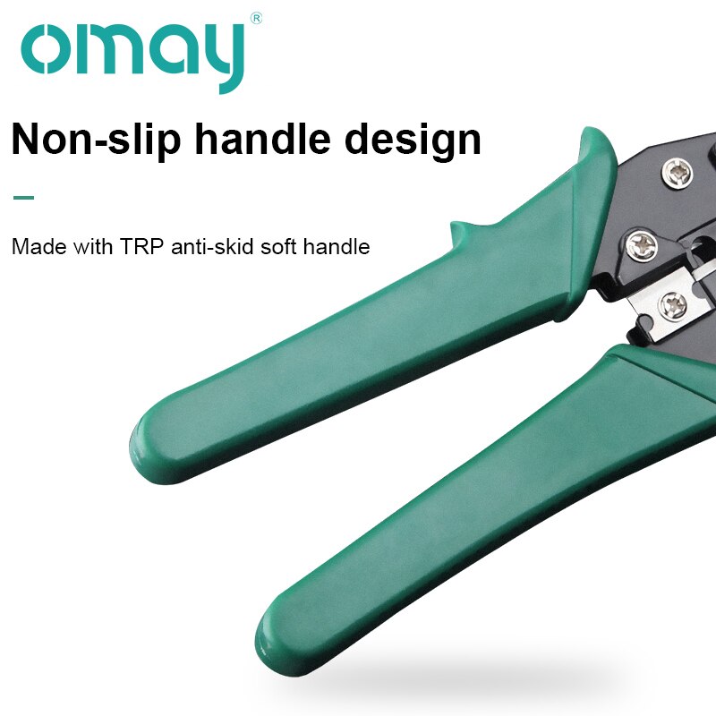 Pince à sertir RJ11 RJ45 verte pour OMAY 6P 8P, testeur de câbles réseau, outil pratique