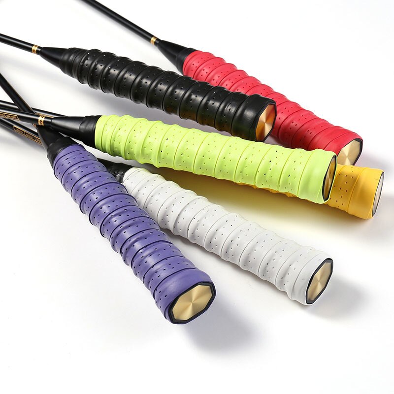 6 farver mærke anti-slip ketcher greb badminton overgreb svedbånd udendørs sports tilbehør tennis tape håndgreb