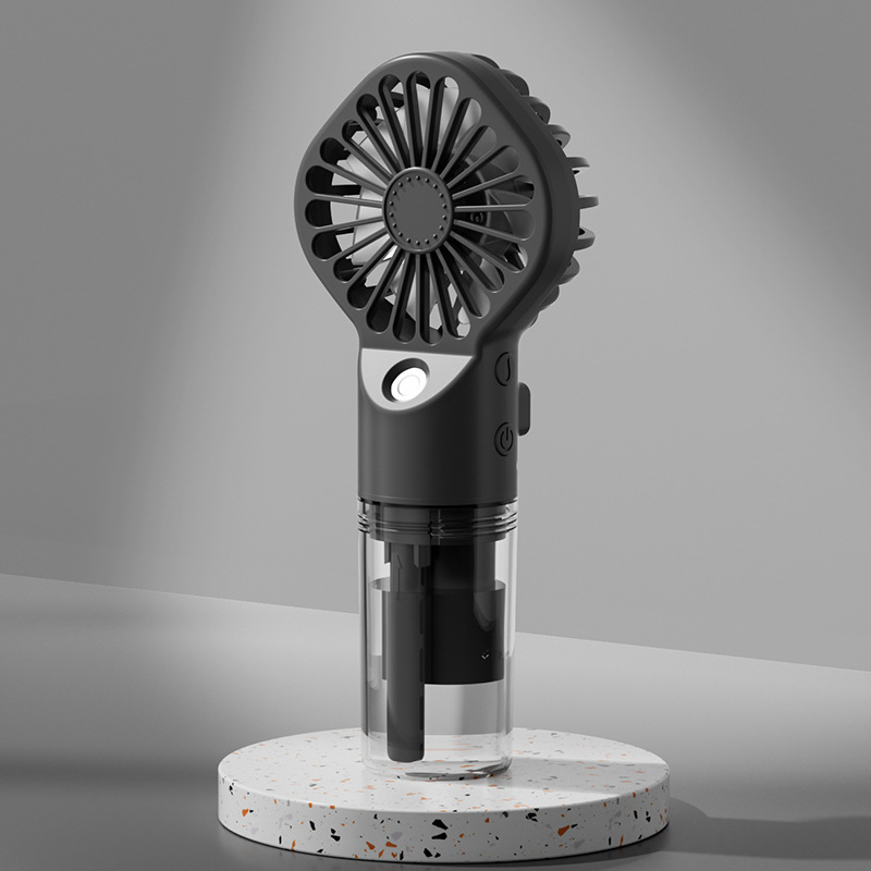 Hands prüh ventilator, Mini-Klimaanlage USB wiederauf ladbare tragbare Luftbe feuchter Nebel kühler Kühl spray Luftbe feuchter Lüfter für Büro: Licht Grau