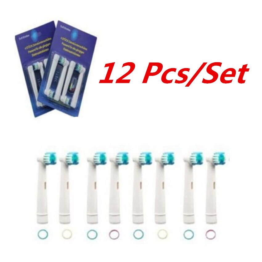 COMPATIBLE REPLACEMENT TOOTHBRUSH HEADS Suit for ORAL Hygiene B SB-17A: 12 Pcs