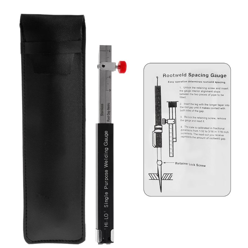 HI LO Welding Gage Internal Single Purpose Gauge Welding Ruler Root Metric
