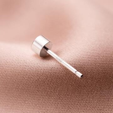 100% 925 geometrische ohrstecker aus sterlingsilber, Ideal für schüler und freundlicher, sterben schlafen, ohne sterben Original-ohrringe herauszunehmen: 1 paar