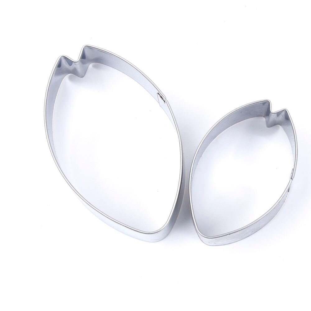 2 stks/set Rvs Tulip Cakevormen Clay Gum Cookie Cake Decorating Gereedschap Fondant Sugarcraft Bloem Cake Cutter Sets