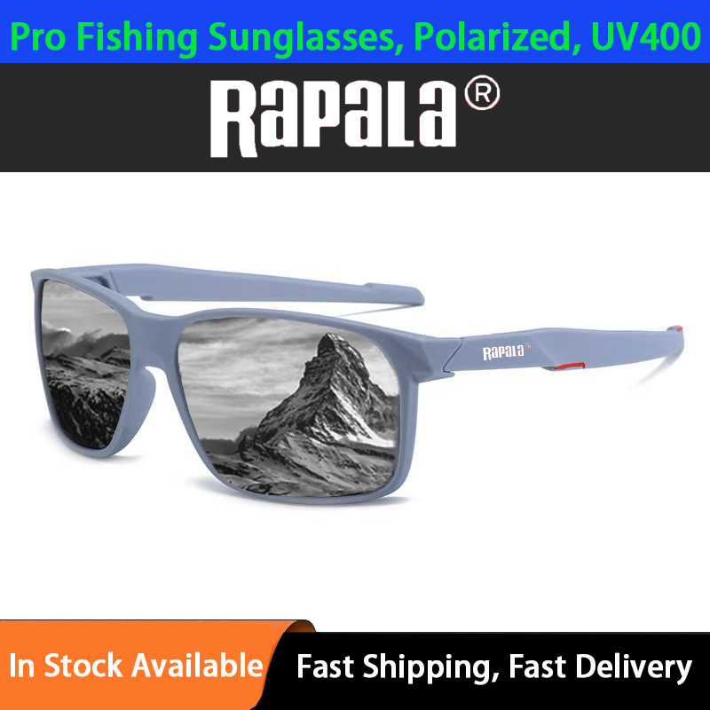 Nuevas gafas de sol polarizadas de Rapala, gafas de sol polarizadas antiultravioleta para montañismo al aire libre, gafas de sol para montar en pesca: Blanco