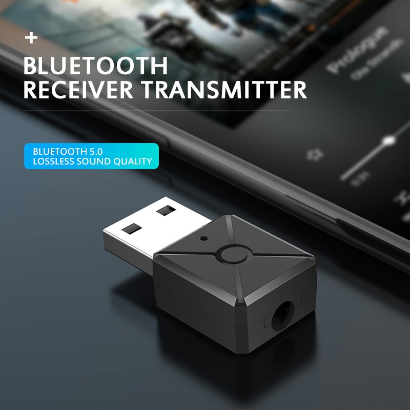USB Wireless Bluetooth 5.0 Bluetooth Adapter Receiver Bluetooth Dongle Adapter For PC Laptop Bluthooth 5.0 Transmitter