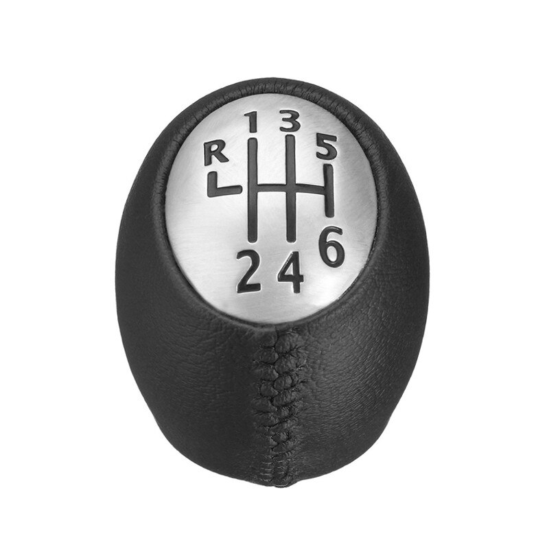 Perilla de palanca de cambios de 6 velocidades, cabeza de coche, Stick brillante mate, palanca de cambios para RENAULT Laguna Megane 2 Clio 3 Scenic 2: 6 Speed