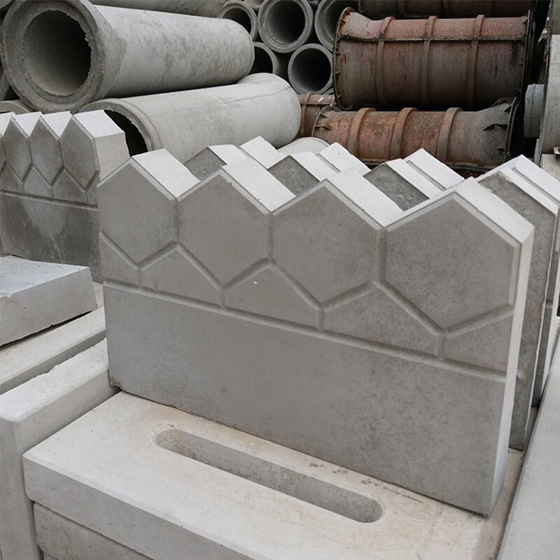 Hage gjerde betong stein sement murstein form diy bane lage plen demning dekor  --m25