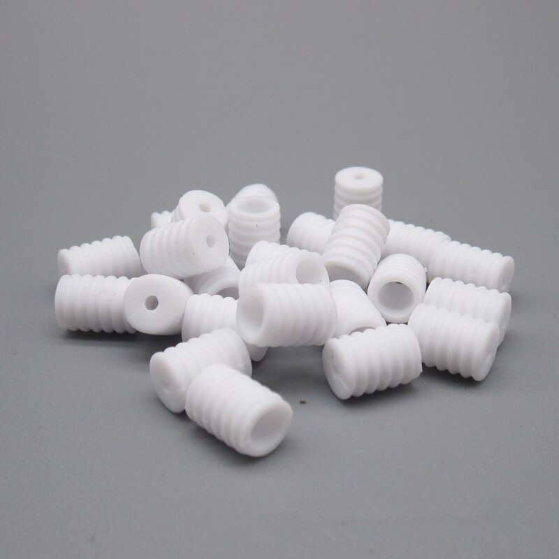 100 Stuks Verstelbare Zwart Wit Gezichtsmasker Siliconen Knop Koord Sloten Elastische Band Stop Trekkoord Accessoires Diy Spiraal Knoppen: White 1