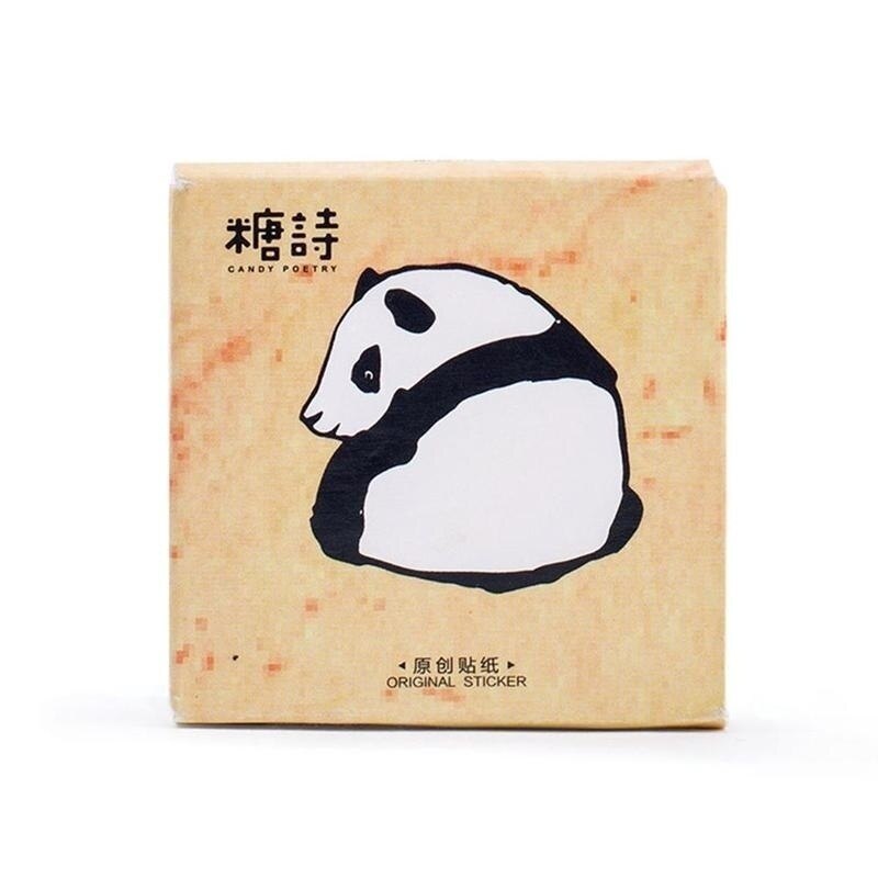 45Pcs/Pack Cute Panda Animals Decoration Stickers DIY Cartoon Stickers Diary Stickers Scrapbook Stationery Stickers