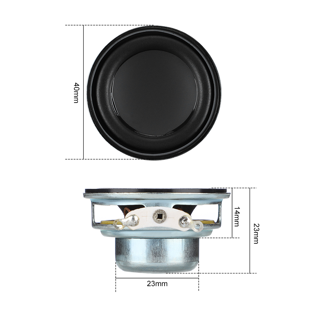 Aiyima 2 Stuks 1.5 Inch Full Range Mini Speaker 4 Ohm 5W 40Mm Multimedia Luidspreker Diy Versterker Geluid speaker Home Theater