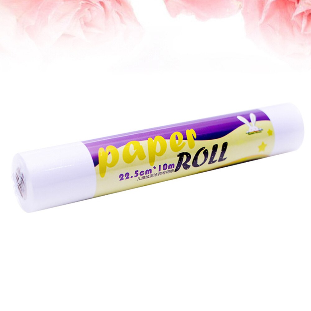1Pcs Drawing Paper Roll Poster Paper Craft Paper Roll White Wrapping Paper(White)