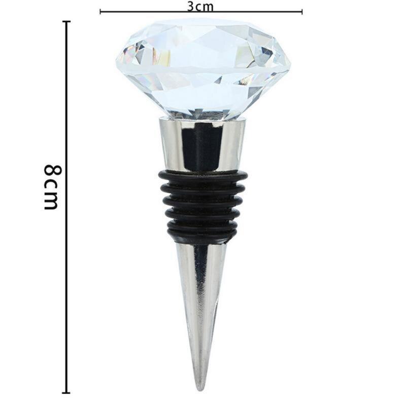 Crystal Glass Whisky Liquor Oil Wine Bottle Cap Stainless Steel Vacuum Seal Wine Decoration Stopper Bartender Party Accessories