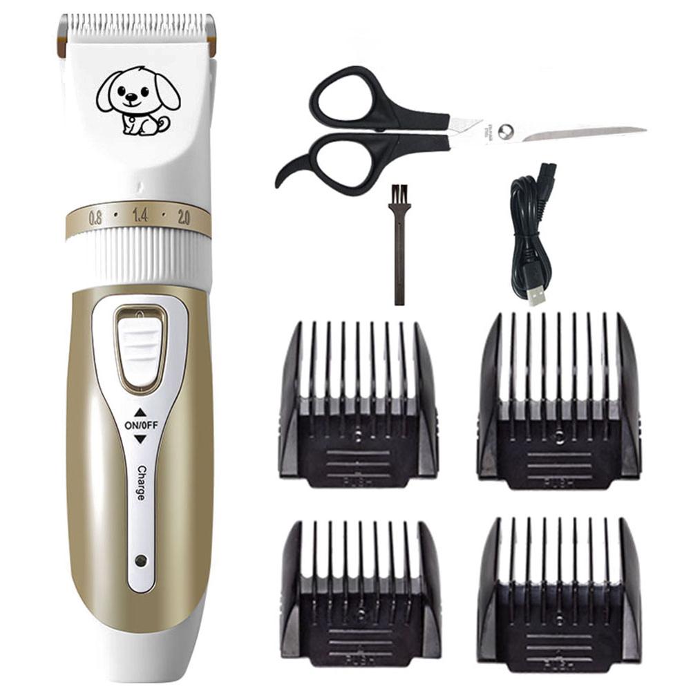 Low-Noise Oplaadbare Hond Haar Trimmer Cutter Machine Huisdier Kapsel Usb Elektrische Grooming Huisdieren Hair Cut Clipper: F