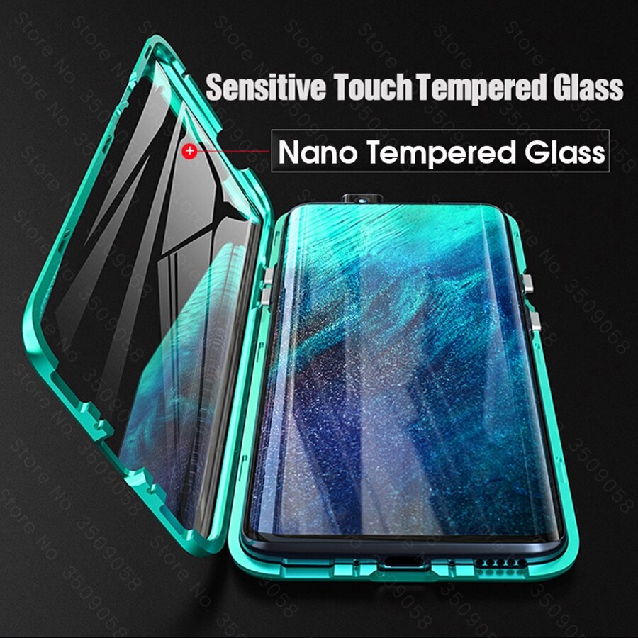 360 ° Metalen Magnetische Flip Case Voor Oppo Realme 6 Pro 6pro Gevallen Cover Op Realmi Realmy 6 Pro Dubbele-Zijdig Glas Beschermende Coque