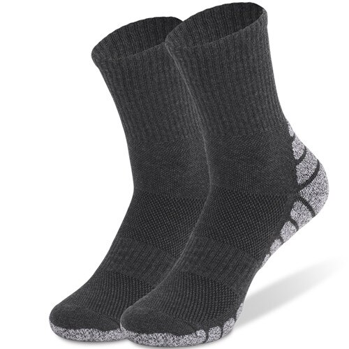 2Pairs/Lot Winter Ski Socks Men Women Outdoor Sports Socks Snowboard Climbing Hiking Thermosocks EU 35-47: Dark Gray / L(EU 39-42)