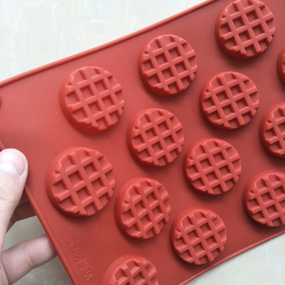 2Pcs 18-Cavity Waffle Molds Silicone Cake Mold DIY Waffle Maker Chocolate Biscuit Baking Tool waffle maker формы для выпечки