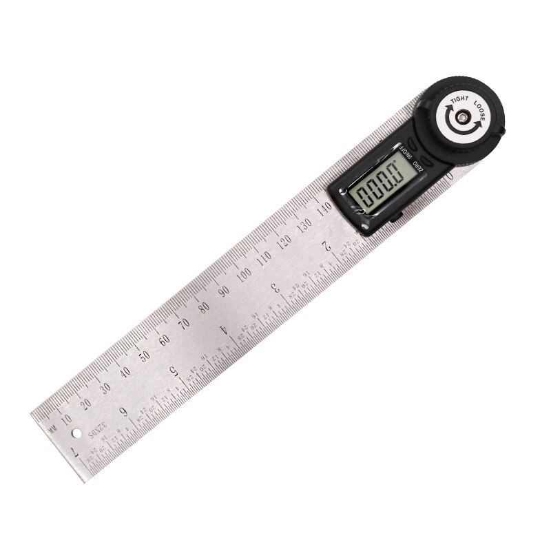 QSTEXPRESS 2 IN 1 digital angle ruler 360 degree 200mm electronic digital angle meter angle