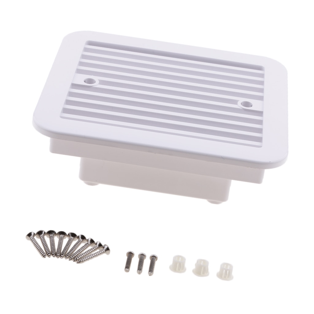 Universal RV Trailer Vent, Side Air Vent with Cool Ventilation Air Fan (White)