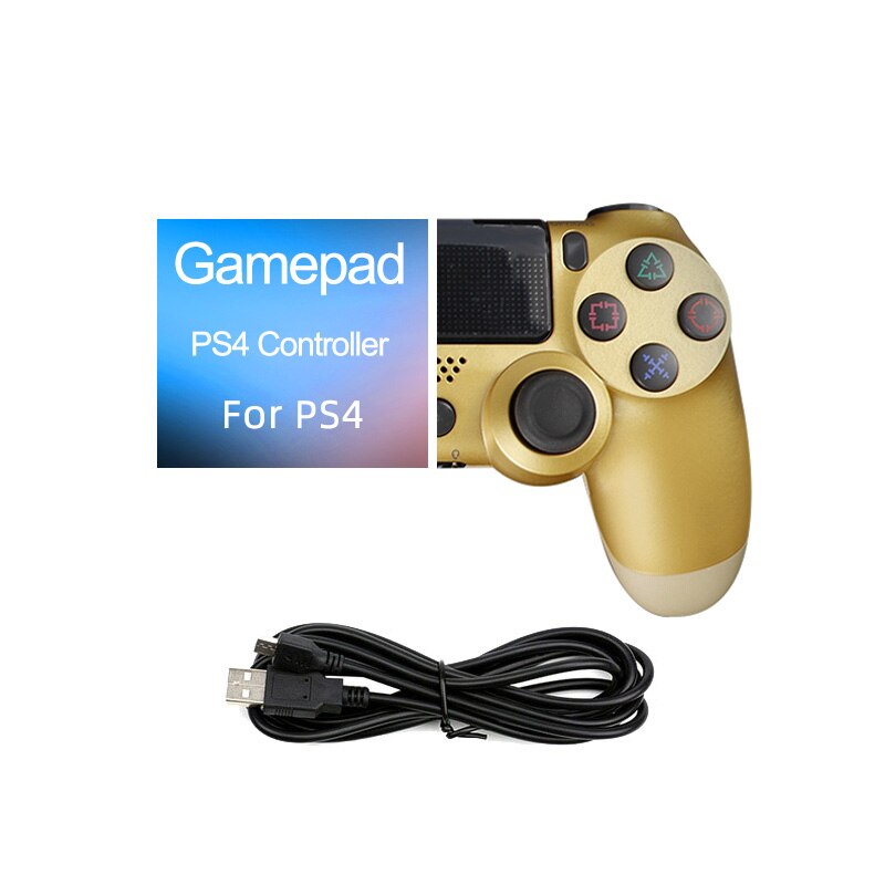 Mando inalámbrico con vibración para PS4, con Bluetooth Android, Detroit: Gold