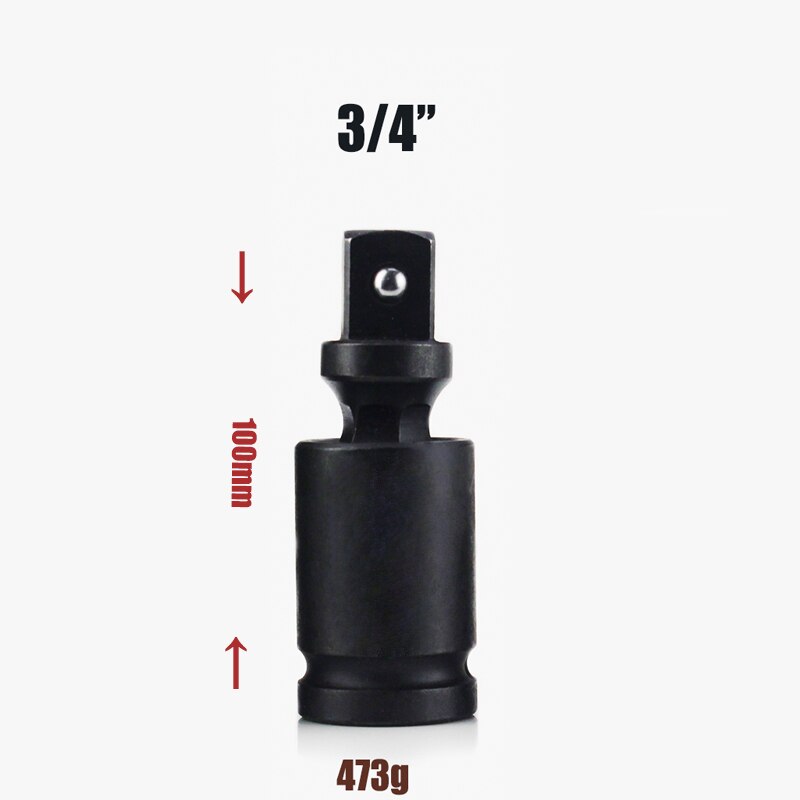 Pneumatic Universal Joint Set 1/4" 3/8" 1/2" 3/4" 1" Ratchet Angle Extension Bar Socket Adapter Manual Bendable Adapter 1p 5p: 0.75 inch
