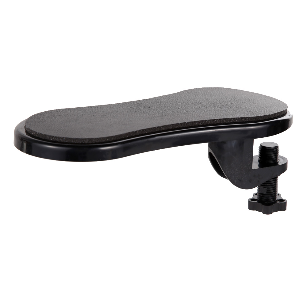 Repose-bras amovible pour table/bureau avec tapis de souris, support d’avant-bras/poignet pour soulager les mains et les épaules: Black