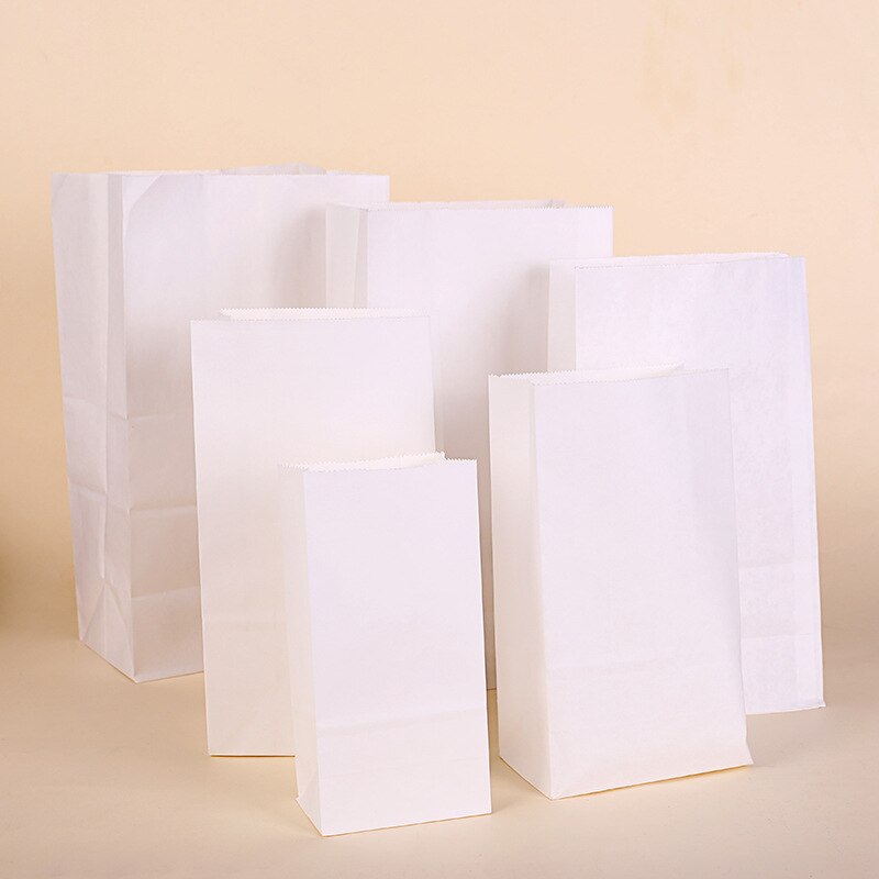 10Pcs kraft paper bags tea food small sandwich bread bags for party wedding supplies packaging snacks baking packaging