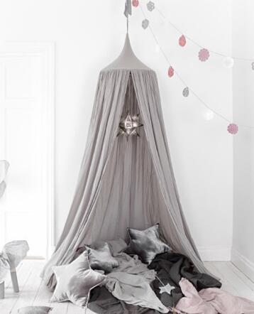 Enfants jouer maison tente enfants jouet tente tipi ronde princesse auvent coton berceau suspendu filet dôme bébé enfants chambre décor