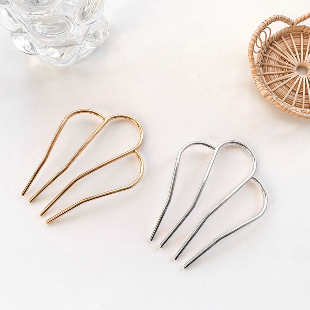 Pinzas para el pelo en forma de U, horquillas de Metal para mujeres y niñas, accesorios de peinado para el cabello, pasadores, fabricante de moños