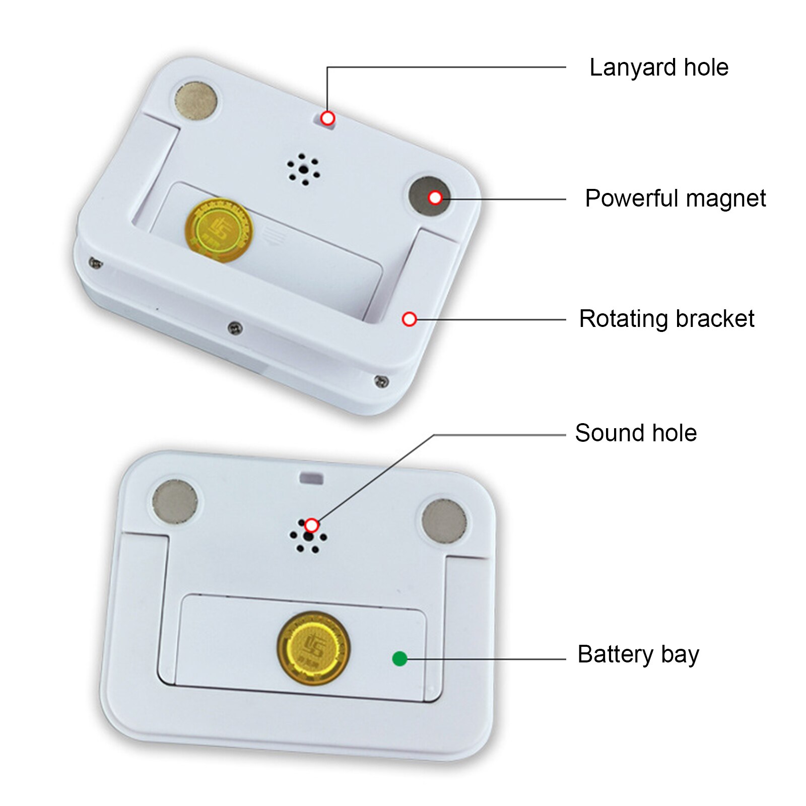 Digital Timer Cooking Kitchen Baking Electronic Timing Reminder ABS 7.8x5.9x1.9cm Countdown White Timer Dedicated