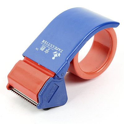 Oranje Rood Blauw 1.7 "Breedte Verpakking Sealing Roller Tape Cutter Dispenser Gun
