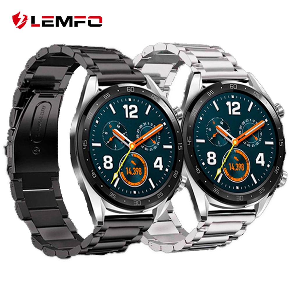 LEMFO Originele Smart Horloge Band Voor Huawei Horloge GT Band 22mm Rvs Vervanging Armband Bedrijvengids Polsband Mannen