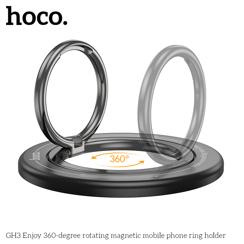 Magnetyczny uchwyt na telefon komórkowy HOCO GH3 kompatybilny z iPhone 12 13 14 15 16 Series do MagSafe Obrotowa podpórka 360 stopni