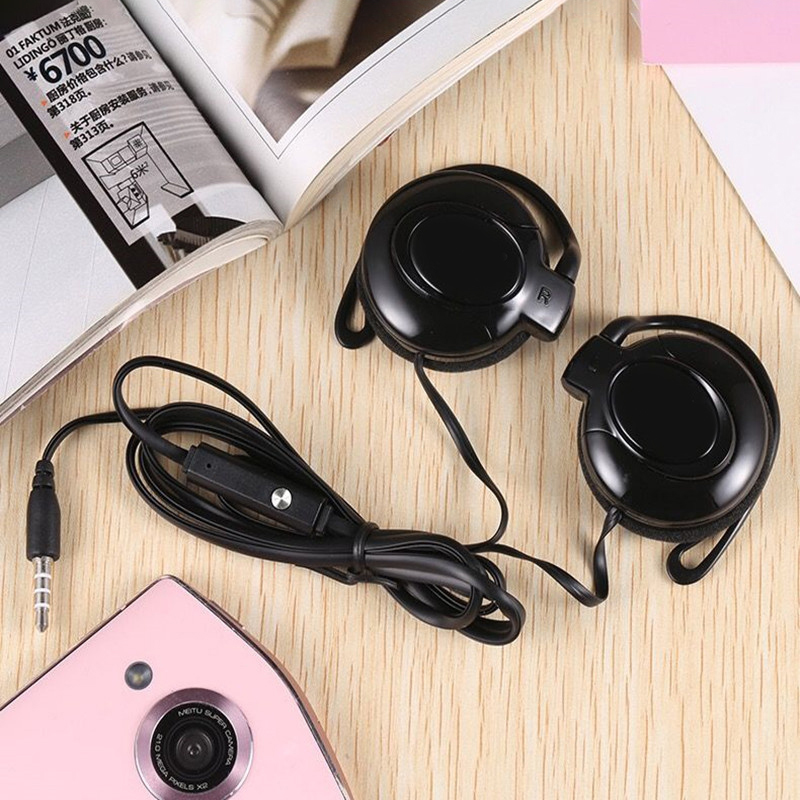 Bedrade Koptelefoon Stereo 3.5Mm Oor Haak Muziek Game Oortelefoon Met Microfoon Voor Mobiele Telefoon Pc Laptop Mp3 Mp4 Bedrade Headset