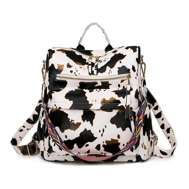 Vrouwen Rugzak Pu Anti-Diefstal Toevallige Schoudertas Mode Dames Satchel Tassen M68C: 3