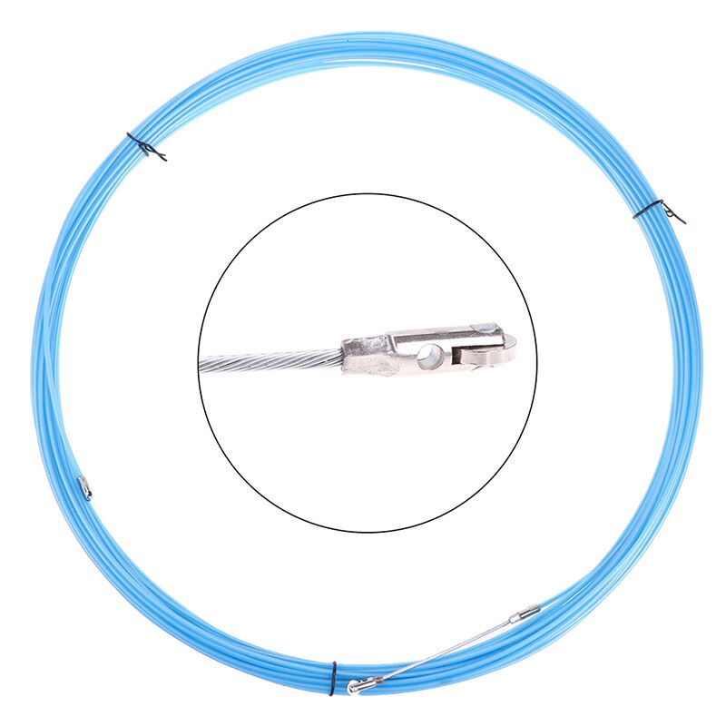 10M/15M/20M/30M/50M Blue Electrician Tape Conduit Ducting Cable Puller Tools with Wheel Pushing