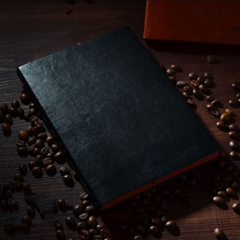 Office Business Notebook Journal Book Brown/Black A5/B5/A7 For Kids: A7-Black