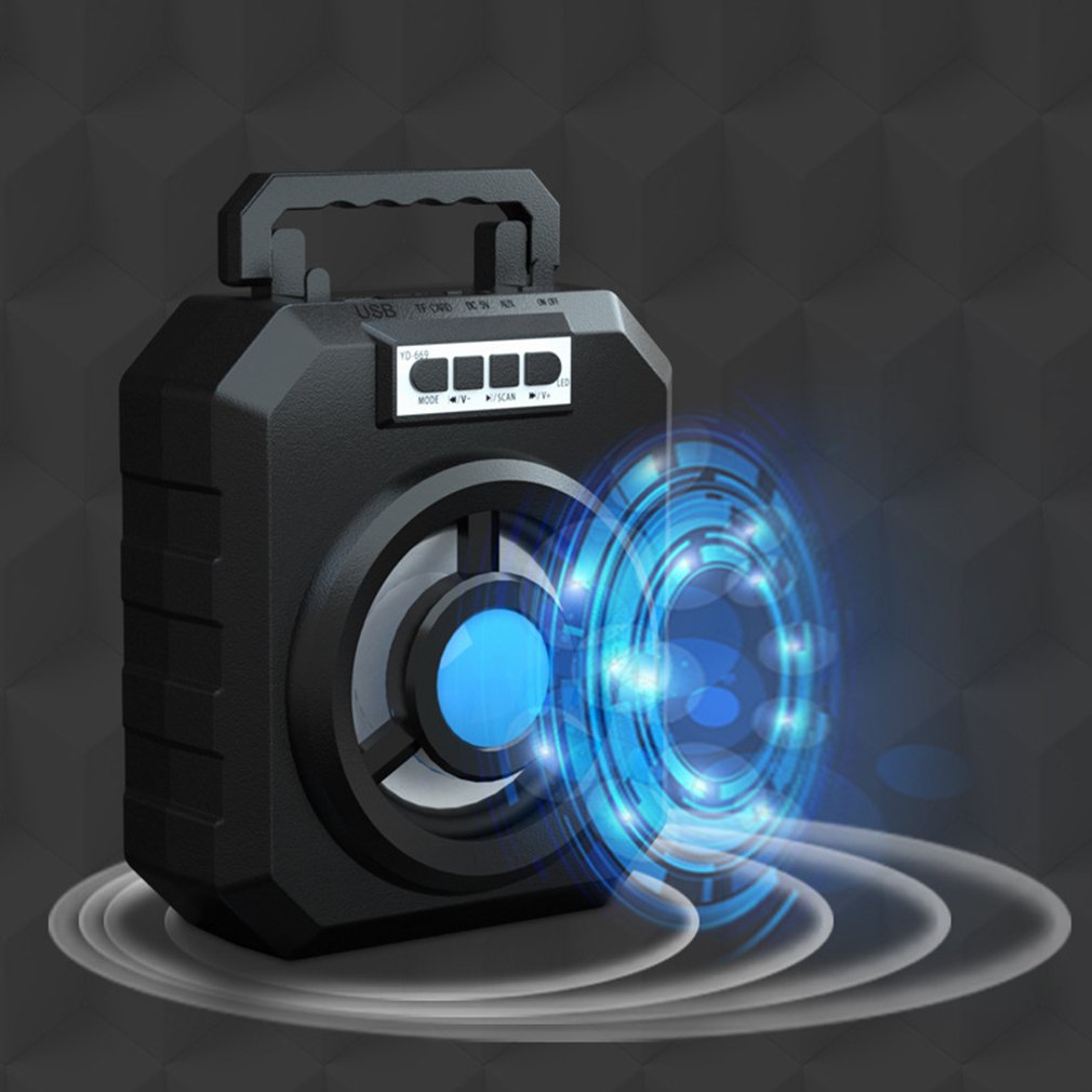 Portable Wireless Bluetooth Speaker Big Sound Stereo FM Radio LED Light Waterproof Portable Outdoor Speaker