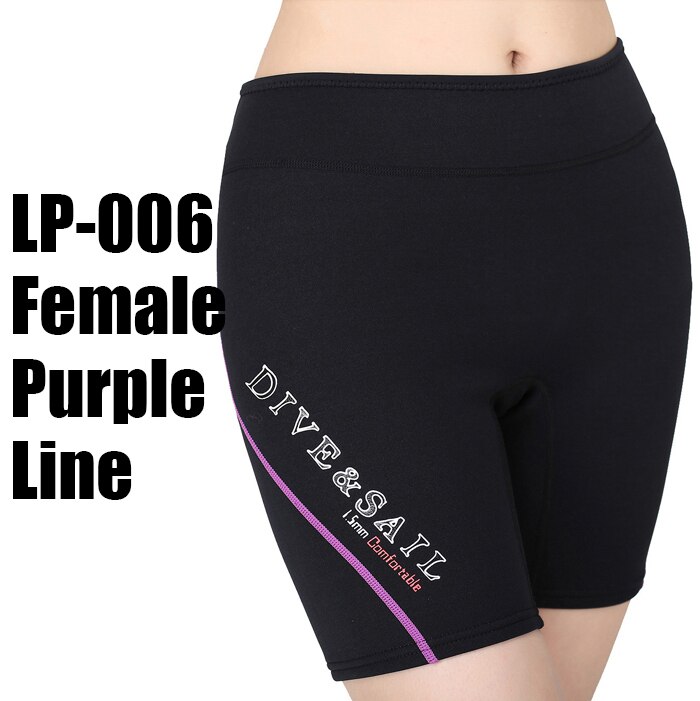 Neopreno de 1,5mm traje pantalones cortos para hombre o mujer natación de invierno paleta vela surf: Women Purple / M