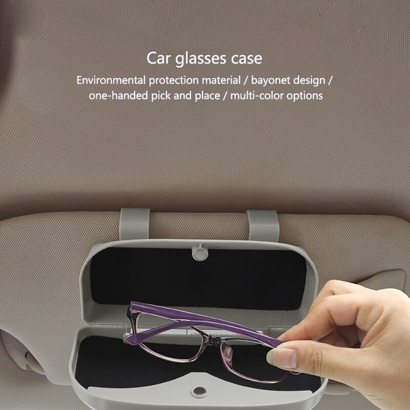 Nowe etui na okulary okulary samochodowe netto podkładki strąk szklanki w samochodzie