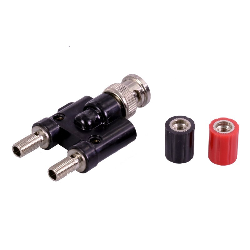 1 pc BNC Connector BNC Stekker naar Twin Dual Banana Jack Vrouwelijke Coaxiale 4mm Connector Binding Post L15