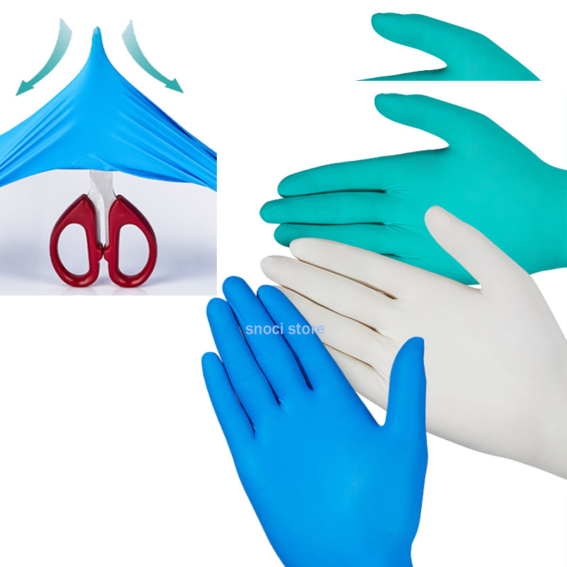 Laborhandschuhe, chemische Nitrilhandschuhe, säure- und alkalibeständiges Gummi, Latex, wasserdicht, Einweghandschuhe, 10/20/50/100 Stück
