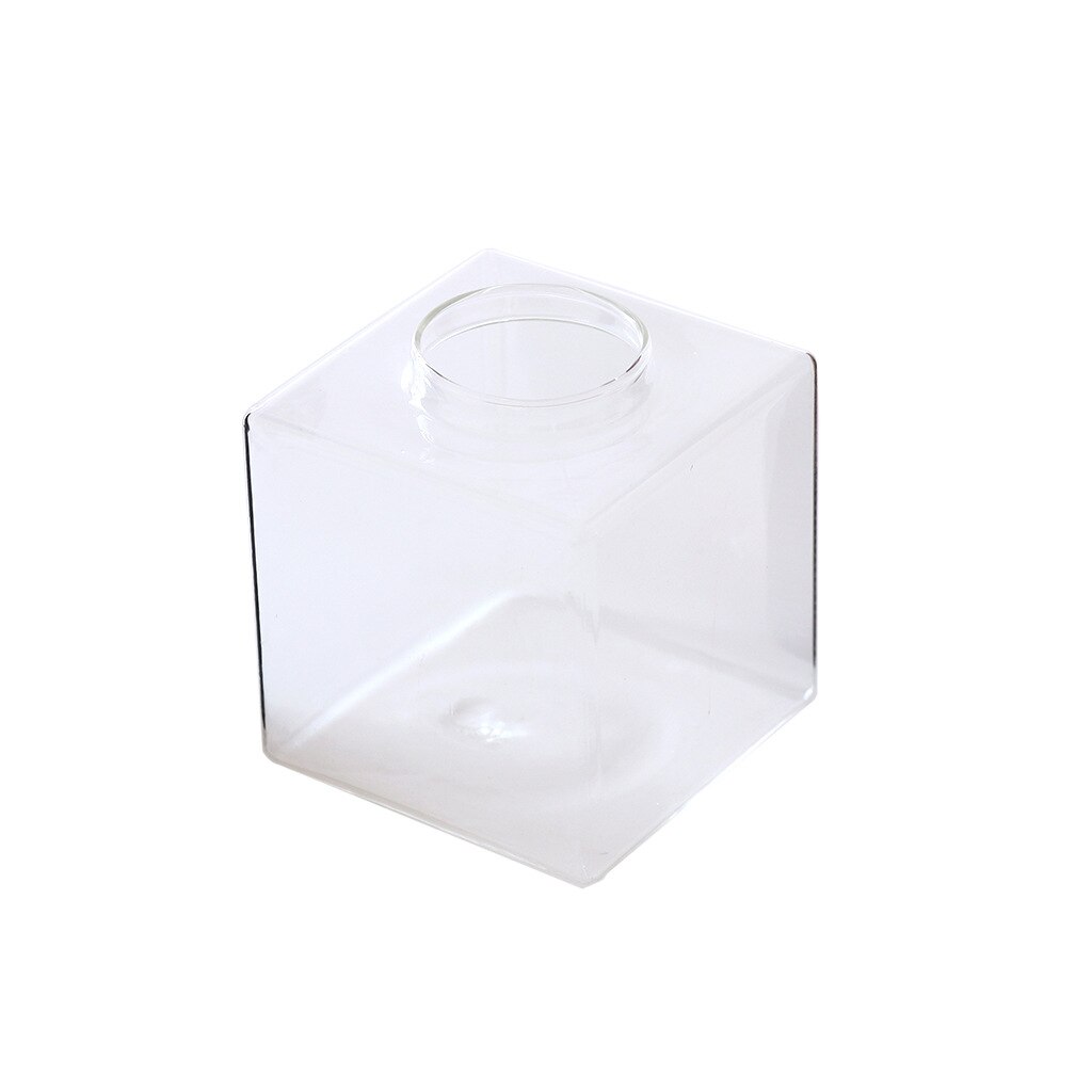 1Pcs Glass Mini Betta Fish Tank Desk Ornament Aquarium DIY Plants Decoration Background Fish Bowl Aquarium Accessories Supplies: Default Title