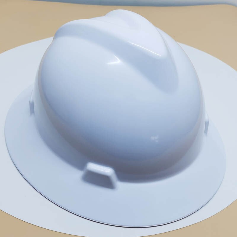 Casque de sécurité en fibre de carbone Construction casque de ABS équipement de protection casques casquette de travail: WHITE