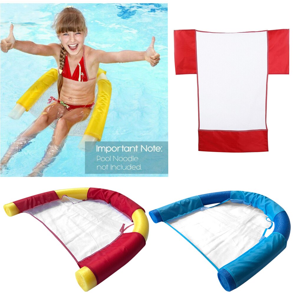 4x Zwemmen Drijvende Stoel Noodle Net Volwassen Kids Zwembad Water Float Stoel Mesh Lichtgewicht Strand Piscina Ring Zwembad Accessoires