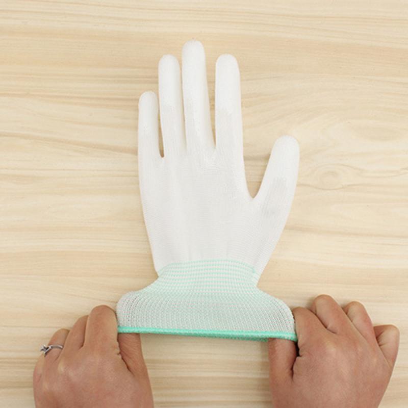 1 paire Antistatique Antidérapant Gants PU Ordinateur Réparation ESD Travailleur Électronique Nitted Antistatique Gant Pour Ordinateur PC Réparation De Téléphone