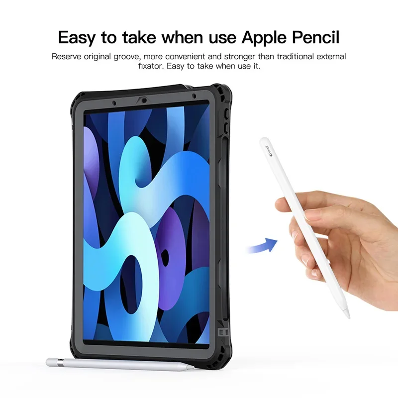 Funda impermeable IP68 Real para iPad 10th Air 4 5 2022 Pro 11 Air 11 M2 M3 Mini 7 6 5 protección completa cubierta transparente para tableta Capa