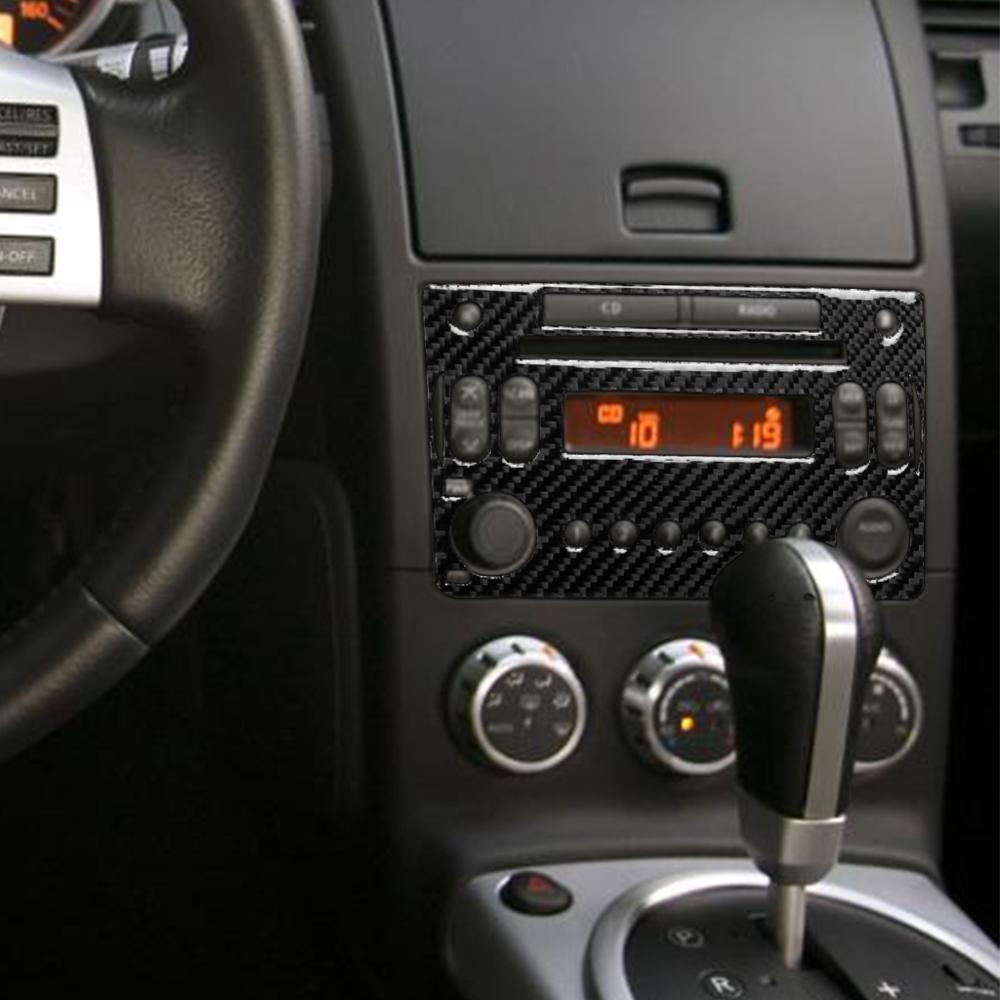 Lämplig för nissan 350z z33 06-09 kolfiber central kontrollpanel ratt ventilationsöppning hisspanel dekorativ