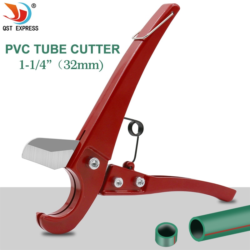 PVC pipe cutter 32mm 1-1/4" scissors pipe shear PVC PU PP PE hose cutting hand tool