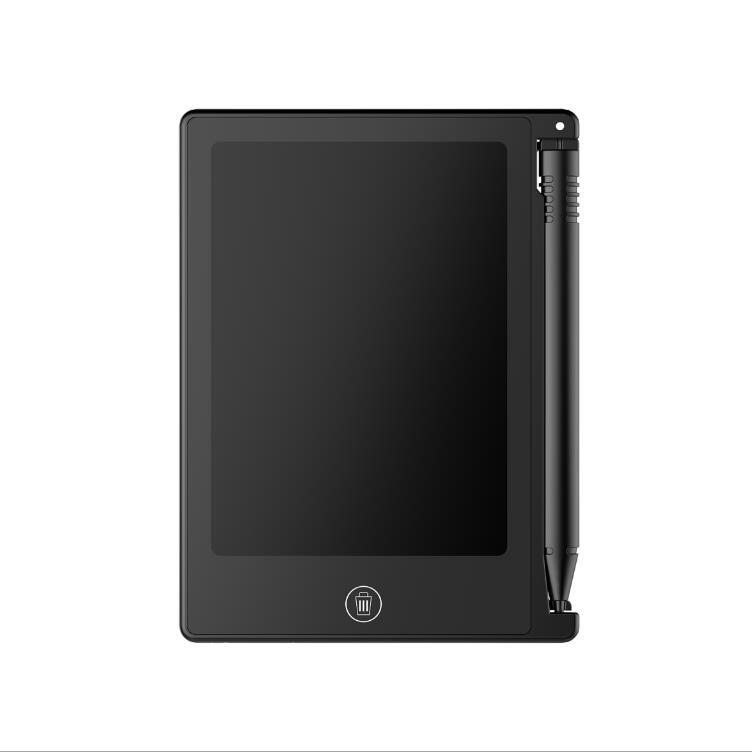 Tableta para escribir a mano para niños, tablet LCD para escritura, pizarra para dibujo, 4,5 pulgadas, mensajes gráficos, infantiles: black