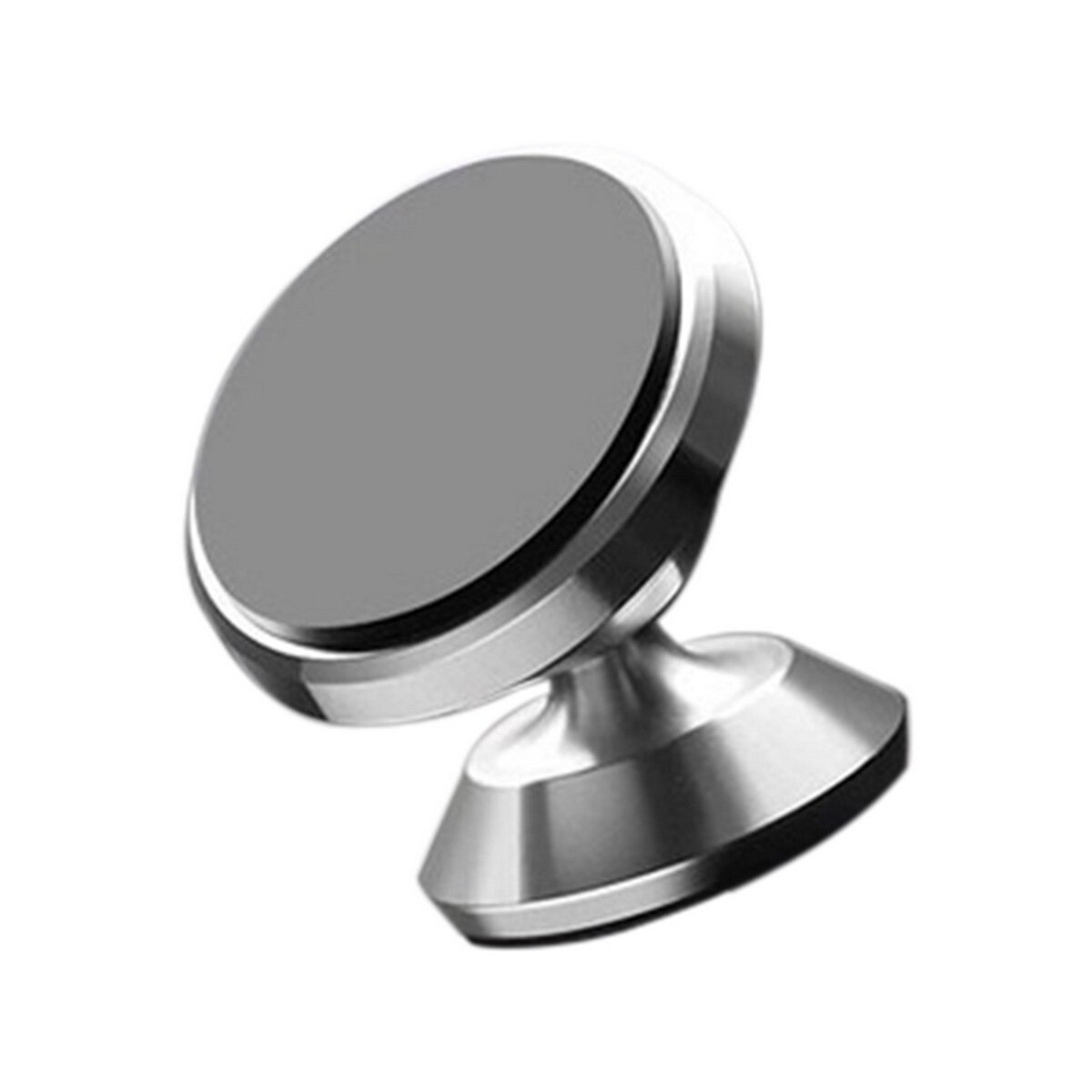 360 Degree Car Magnetic Mobile Phone Holder Mount Car Storage Rack Smartphone Stand Magnet Support Cell In Car GPS Universal: silver